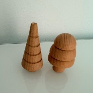 Montessori Wooden Decorative Cone and Tree Set kids toy toys